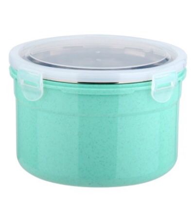 حلةحافظة للطعام من الإستانلس والبلاستيك بألوان كيوت