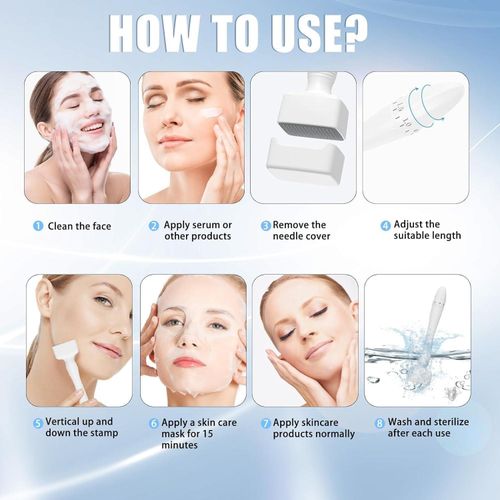 قلم ديرما ستامب قابل للتعديل لنمو الشعر واللحية وعلاج ندبات الوجه _ مقاس (0 مم – 3 مم)