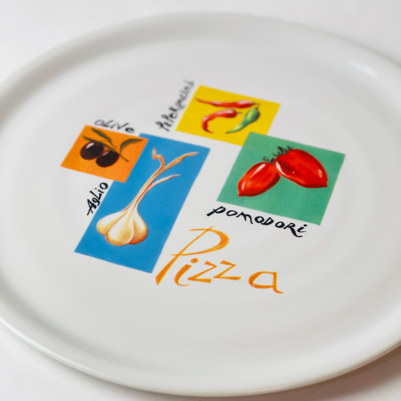 طبق بورسلين لتقديم البيتزا  32 سم