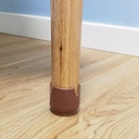 مانع انزلاق رجل الكرسي وخدش الباركيه 4 قطع من المطاط