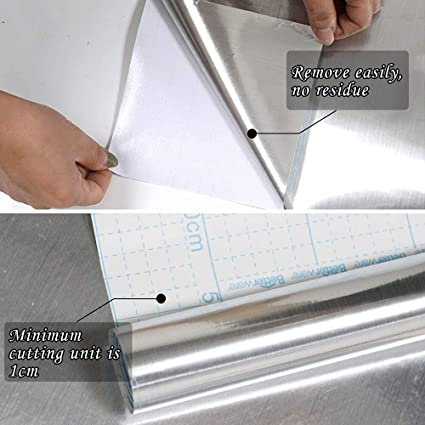 رول سيلفر لاصق مقاوم للماء والدهون للثلاجات والغسالات والبوتجازات سهل التنظيف