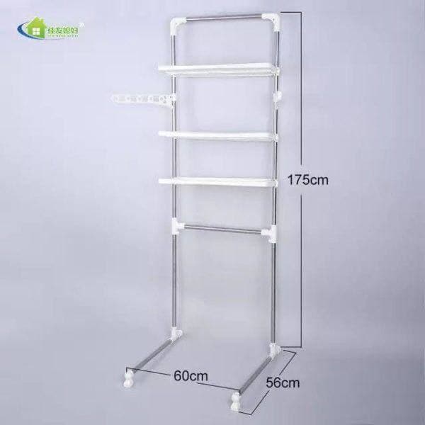 استاند فوق التواليت ب3 رفوف وعليقات جانبية