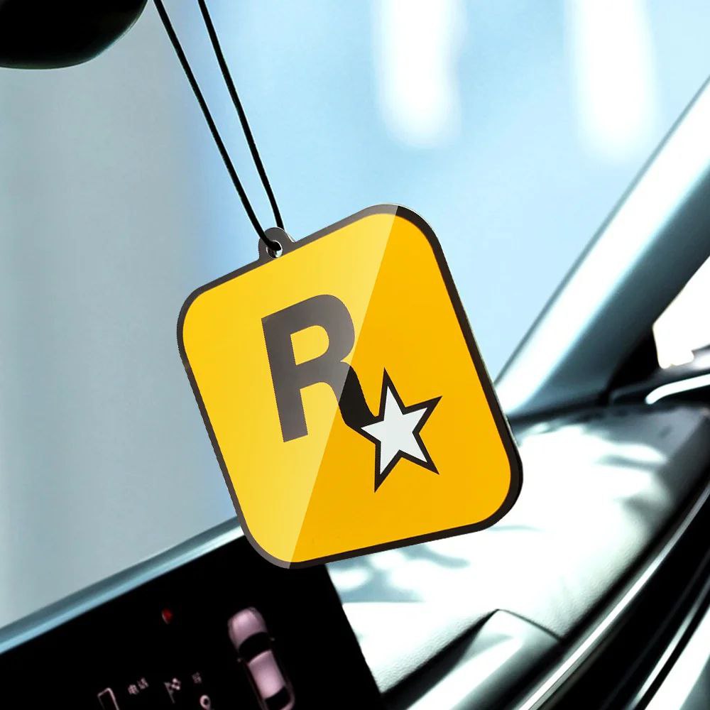 عرض 3 ميدالية تعلق علي مرايا السيارة بشكل روك ستار