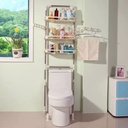 استاند فوق التواليت ب3 رفوف وعليقات جانبية