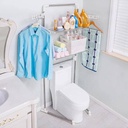 استاند فوق التواليت ب3 رفوف وعليقات جانبية