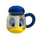 مج بطوط بتصميم ثري دي بغطاء للنسكافيه والمشروبات الساخنة