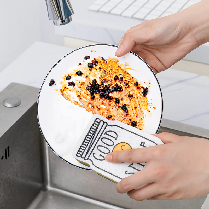 ليفة غسيل صحون كربونية اسمايل طقم ٤ قطع