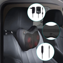 وسادة مساج للرقبة والكتفين والظهر مزودة بـ 8 رؤوس تدليك مع وظيفة تسخين تعمل بالكهرباء