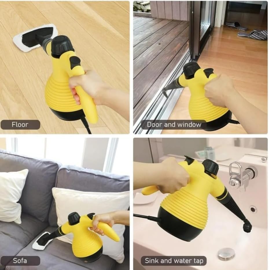 جهاز تنظيف وتعقيم بالبخار متعدد الاستخدامات بقدرة 1000 واط