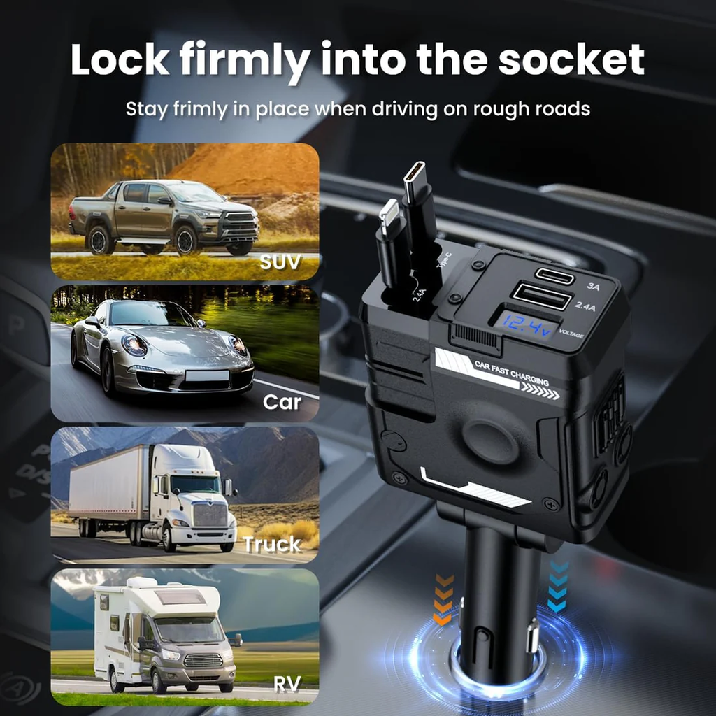 شاحن سيارة 4*1