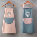 مريلة مطبخ وتربروف بأشكال مختلفة بجيب وجوانب قماش ميكروفيبر لتنشيف اليد