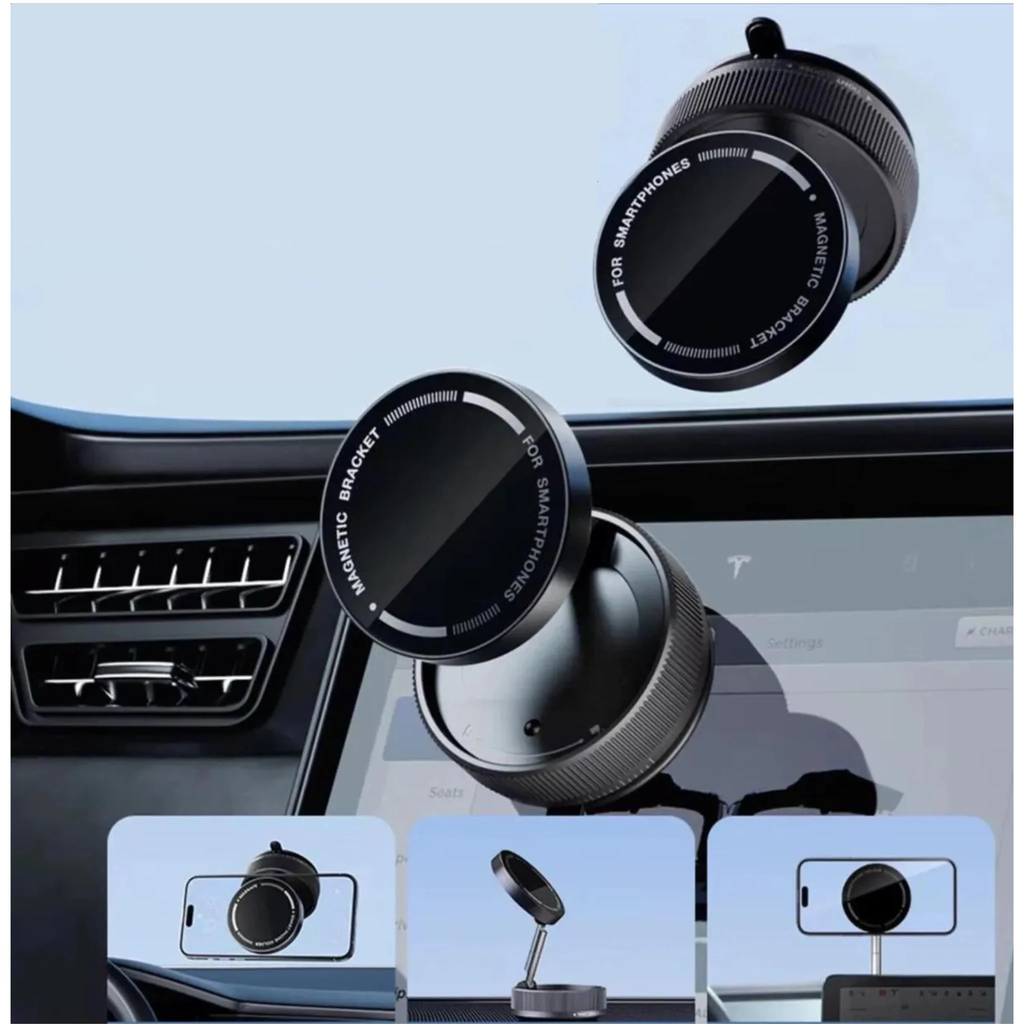 حامل موبايل لتابلوه السيارة مزود بقوة شفط عالية قابل للطي والدوران 360°