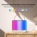 مكبر صوت مضئ بالوان مختلفة مزود بميكروفون