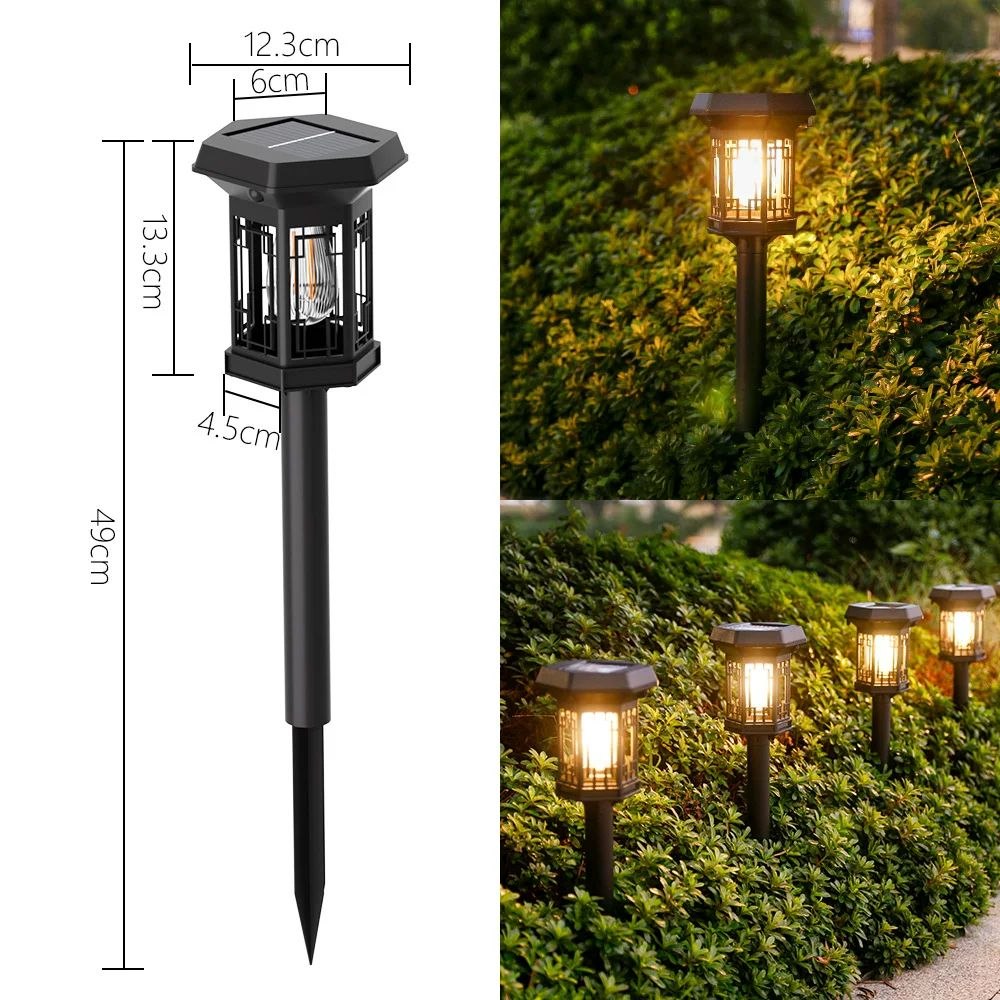 كشاف أرضي للحدائق والفيلا يعمل بالطاقة الشمسية - 2 قطعة