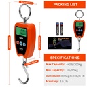 ميزان رافعة ديجيتال محمول بشاشة ليد رقمية يحمل حتى 200 كجم