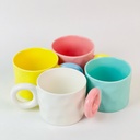 مج بورسلين بتصميم مموج ويد دائرية مناسب لشرب النسكافية والاتيه 350 ملي