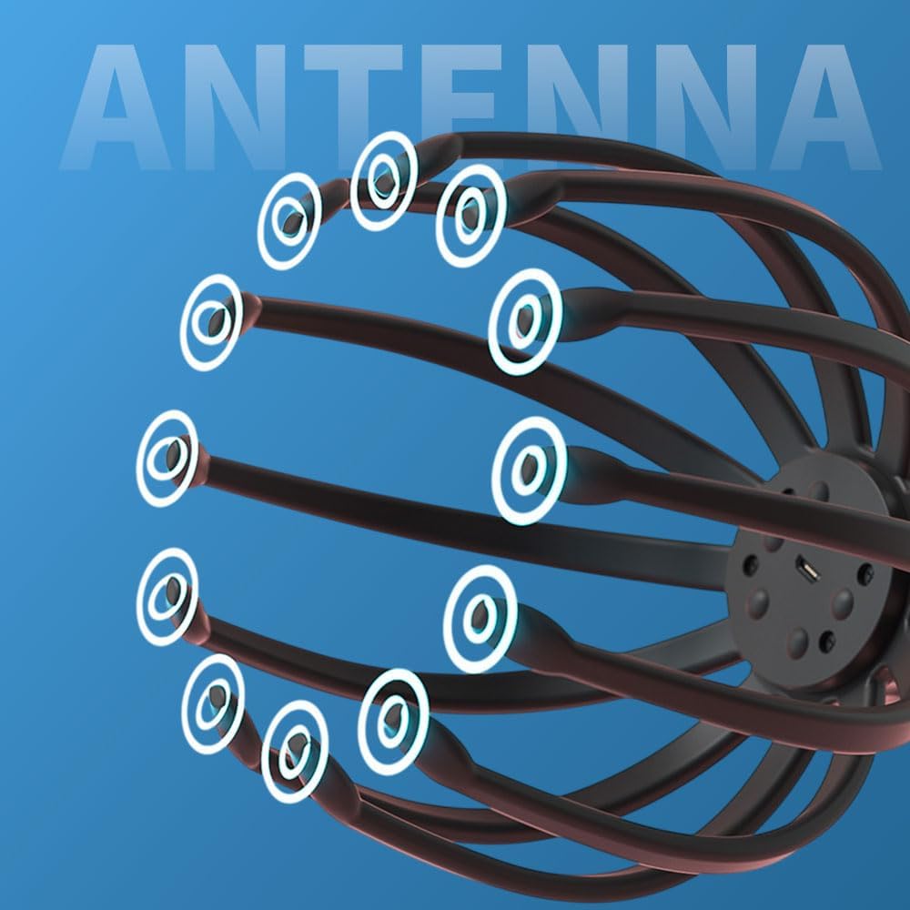 جهاز تدليك فروة الرأس الكهربائي بتصميم اخطبوط ب 3 مستويات للاسترخاء