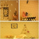 ستارة ليد شبكية باضاءة ورم لتجديد ديكور رمضان ب5 اوضاع تشغيل