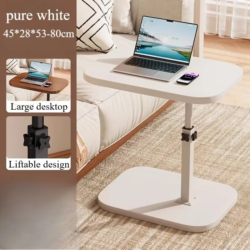 ترابيزة جانبية قابلة للطي تدور بزاوية 360 درجة وقابلة لتعديل الارتفاع لغرف النوم والمعيشة