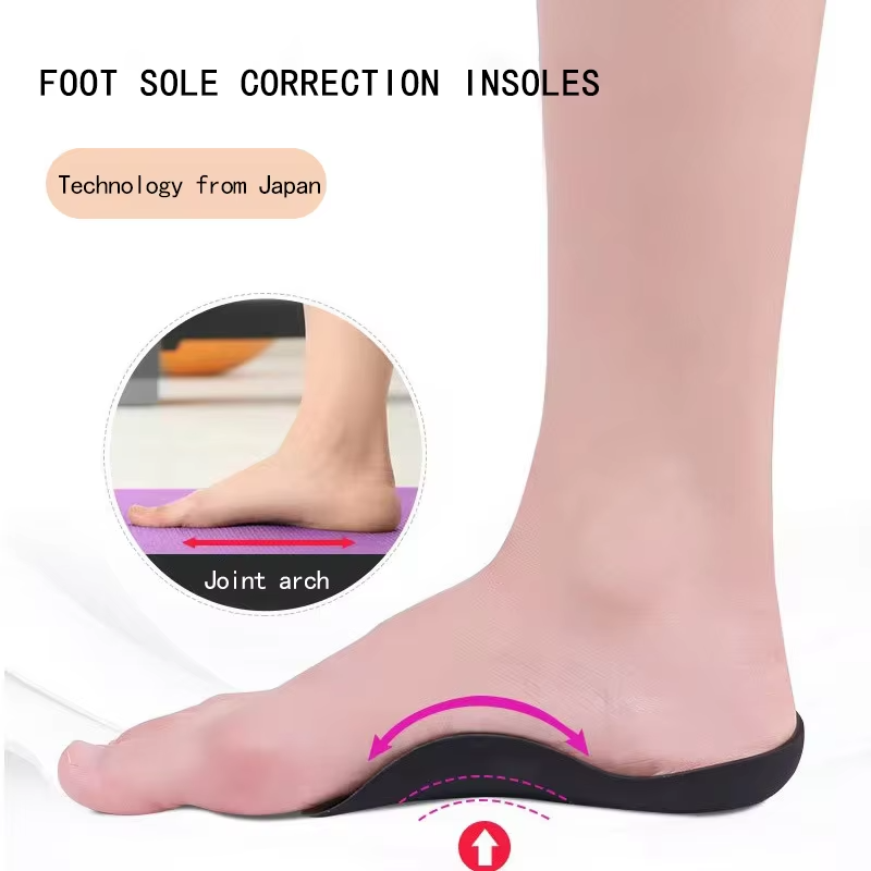 زوج نعل داخلي لتقويم عظام القدم المسطحة وتعديل وضع الساقين