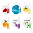 جيل تنظيف وتعقيم التواليت بتصميم وردة مع سرنجة للتحكم