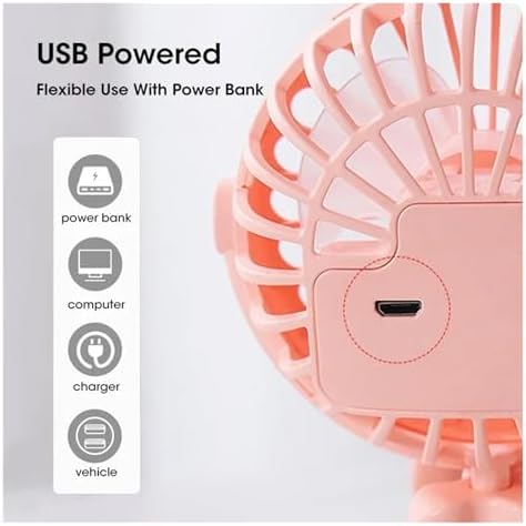 مروحة ثلاثيه الأرجل 3 سرعات قابلة لإعادة الشحن وآمنة للأطفال