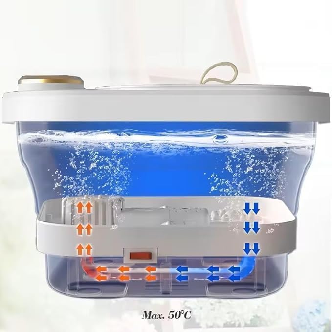 جهاز جاكوزي كهربائي مع بكرات لتدليك القدمين بسعة 7.7 لتر 450 واط