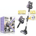 مكنسة بخار لاسلكية بسرعتين للشفط ورأس قابلة للفصل بقدرة 200 واط
