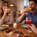 طقم كاسات 6 قطع زجاج شفاف لتقديم العصائر والمشروبات