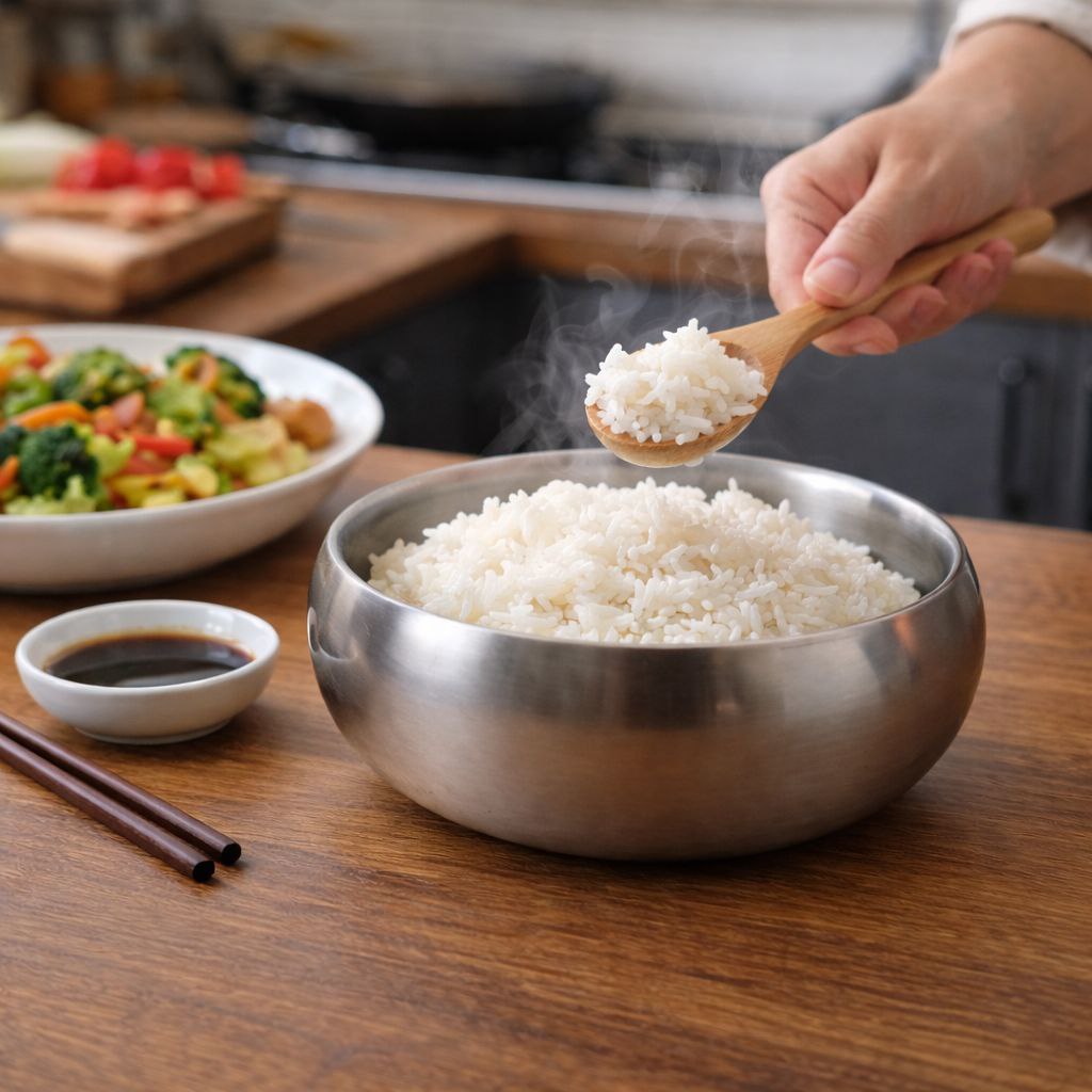 بولة استانليس ستيل عميقة للسلطة مقاس 28 سم