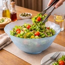 بولة زجاج لتقديم وتناول السلطات والفواكه