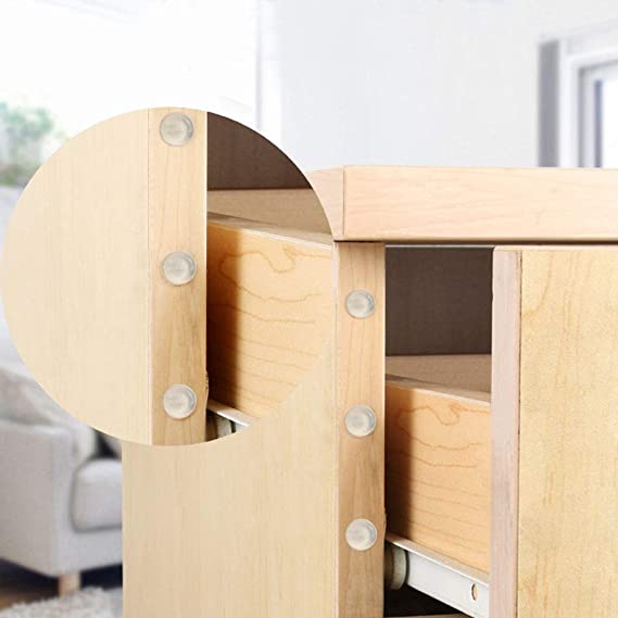 قطع سيليكون ذاتيه اللصق تعمل كمصدات للأبواب والسرير وتخفف من الضوضاء الناتجة عن فتح وغلق الأبواب