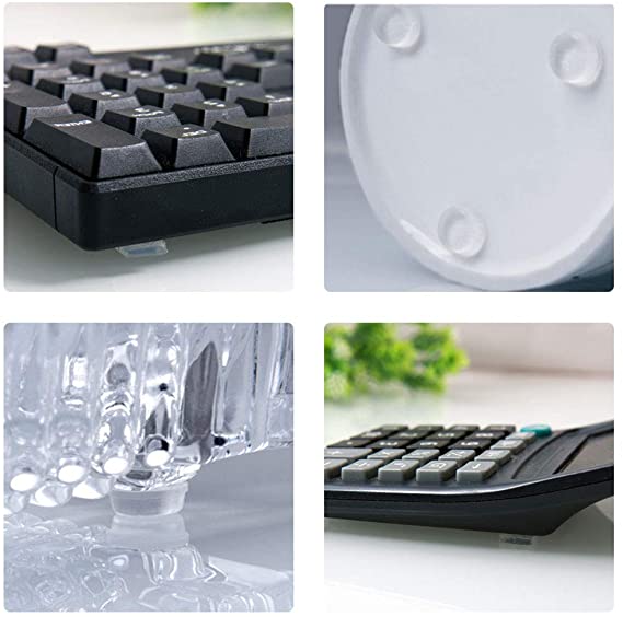 قطع سيليكون ذاتيه اللصق تعمل كمصدات للأبواب والسرير وتخفف من الضوضاء الناتجة عن فتح وغلق الأبواب