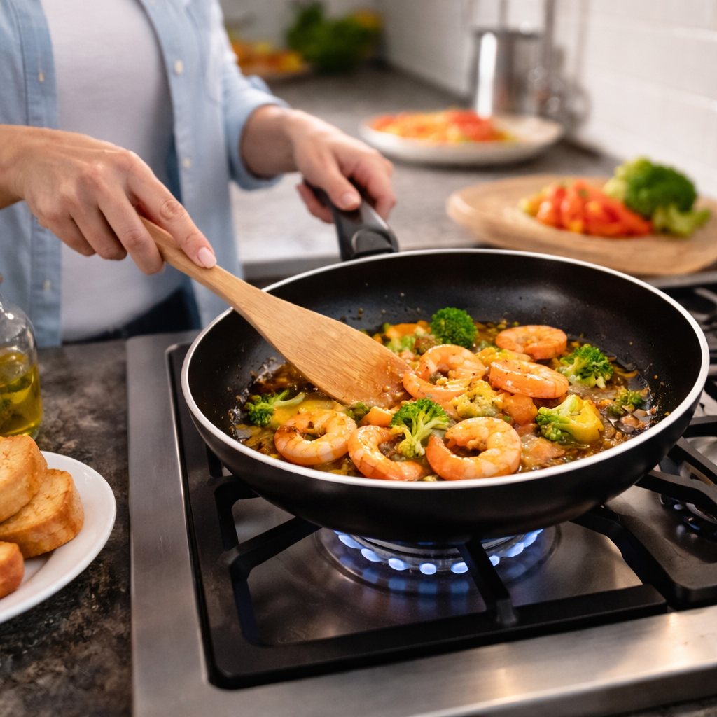 طاسة لقلي الطعام تيفلون مقاومة للالتصاق - مقاس 30