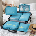 مجموعة منظم حقائب السفر لجعل السفر أكثر راحة 6 قطع