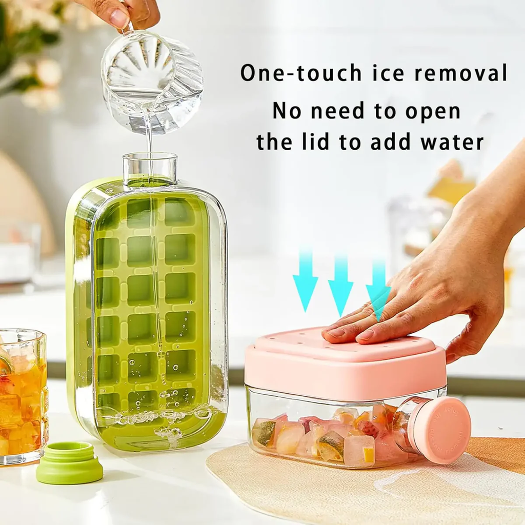 زجاجة مكعبات الثلج للمياه والعصائر الفريش المثلجة بشاليموه 800 ملي