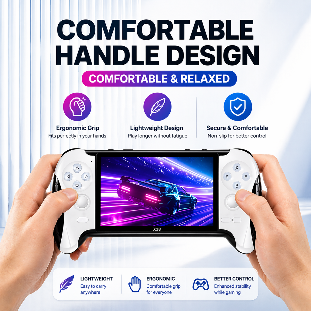 جهاز ألعاب فيديو بأكثر من 4800 لعبة يدعم الاتصال بالتليفزيون بذراع للتحكم