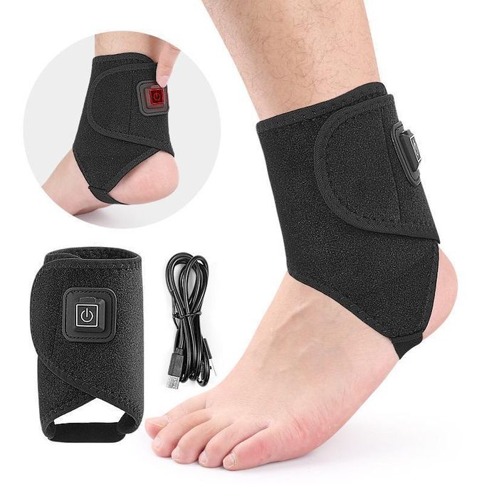 دعامة حرارية لتدفئة انكل القدم ب 3 مستويات لتخفيف التهاب المفاصل تعمل بيو اس بي