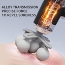 جهاز مساج للعضلات ب 6 سرعات مع 9 رؤوس قابلة للتبديل لتدليك عميق وتخفيف للإجهاد