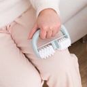 فرشاة تدليك بمقبض متعددة الأستخدام للوجه والرقبة والجسم لشد البشرة وتقليل السيلوليت