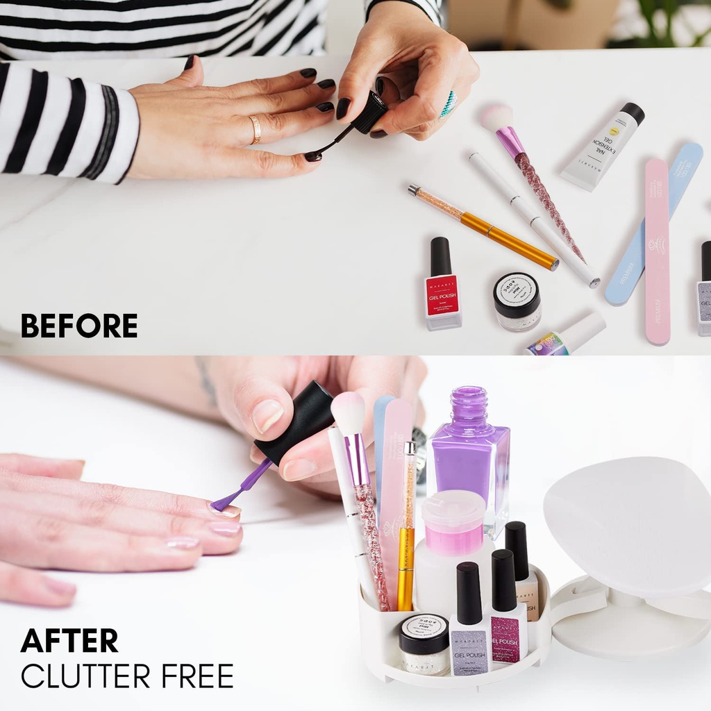 استاند وحامل مانكير وأدوات الباديكير متحرك سهل الفك والتركيب والتنظيف