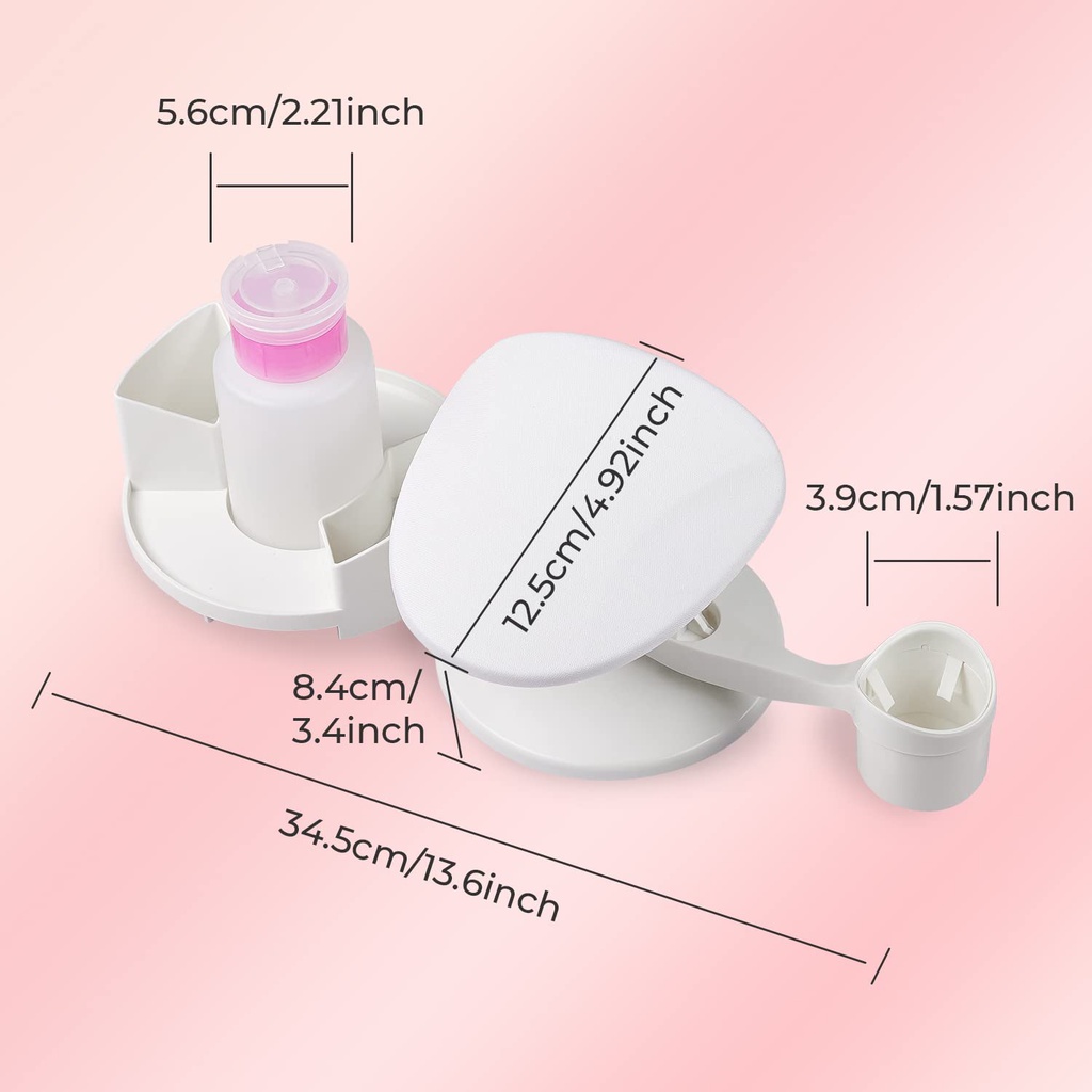 استاند وحامل مانكير وأدوات الباديكير متحرك سهل الفك والتركيب والتنظيف