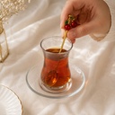 طقم معالق ميني جولد مزينة بكريز للحلويات والمشروبات 4 قطع