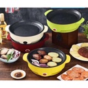 طاسة وجريل كهربائي غير لاصق بقاعدة تبريد لقلي البيض وتسوية شرائح اللحم وعمل بان كيك