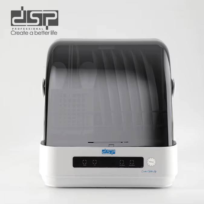 غسالة أطباق ميني DSP KW4001 بقوة 840 وات مع تجفيف بالهواء الساخن وتعقيم حراري