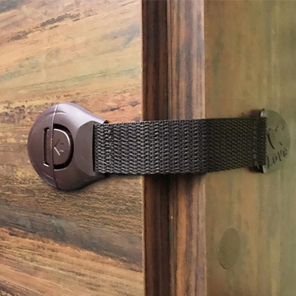 قفل أمان لغلق الثلاجة والخزائن والابواب والدواليب والأدراج ذاتي اللصق متعدد الأستخدام