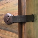 قفل أمان لغلق الثلاجة والخزائن والابواب والدواليب والأدراج ذاتي اللصق متعدد الأستخدام