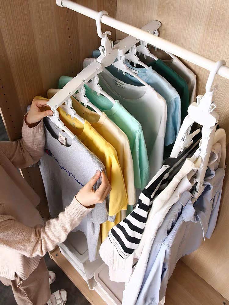 شماعة الأخطبوط 8 هوك بخطاف دوار لتنظيم التيشرتات والملابس وربطات العنق وتوفير المساحة