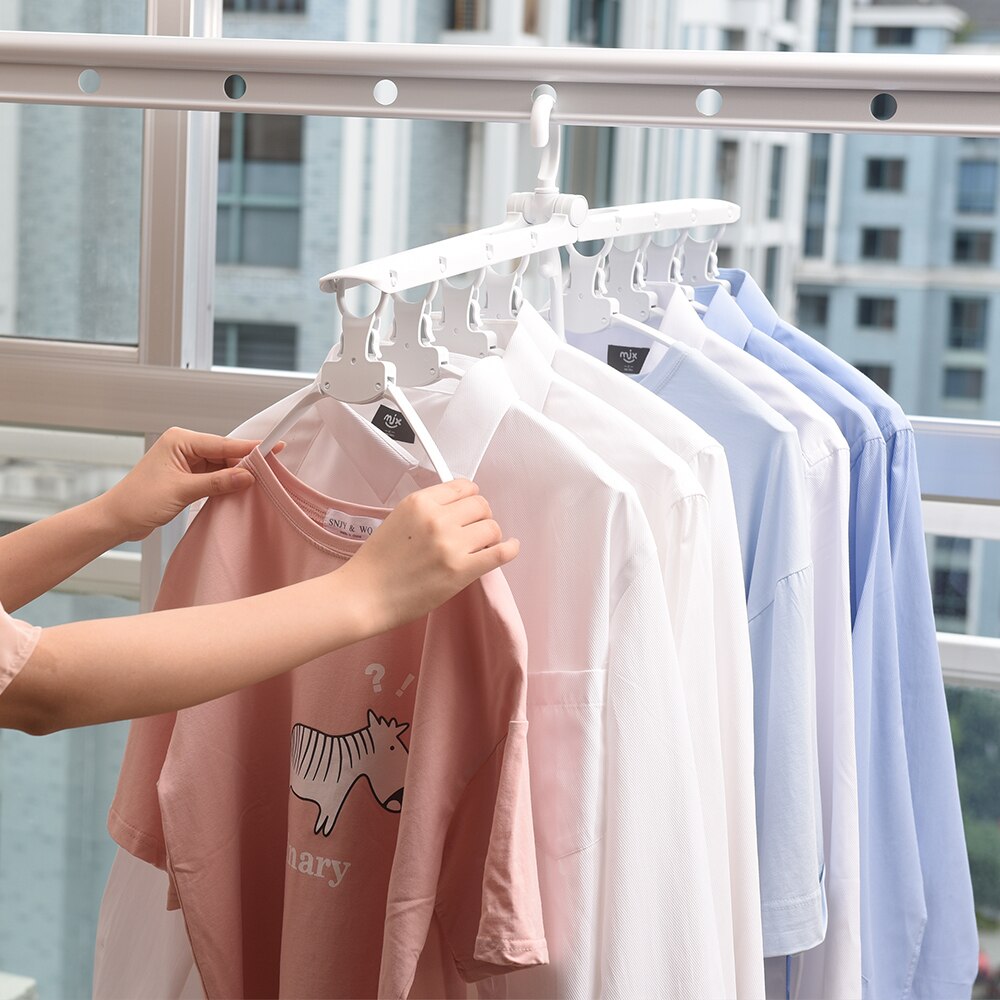 شماعة الأخطبوط 8 هوك بخطاف دوار لتنظيم التيشرتات والملابس وربطات العنق وتوفير المساحة