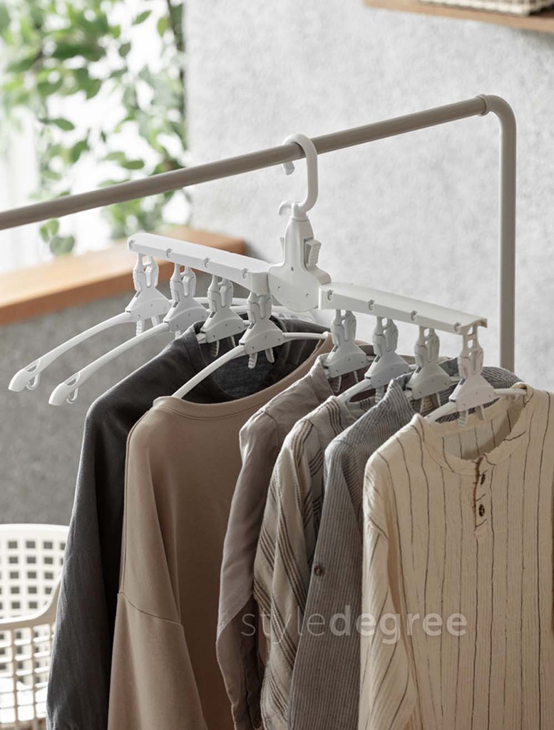 شماعة الأخطبوط 8 هوك بخطاف دوار لتنظيم التيشرتات والملابس وربطات العنق وتوفير المساحة